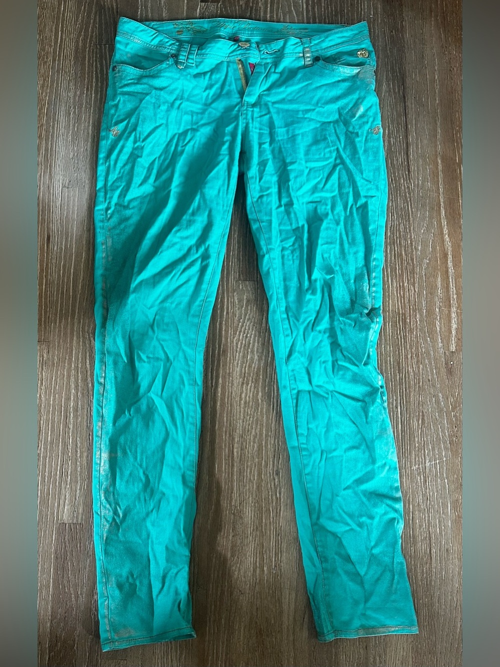 Y2K Apple Bottoms Teal Women's Jeans 11/12